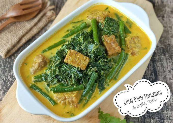 Resep Gulai Daun Singkong Tempe