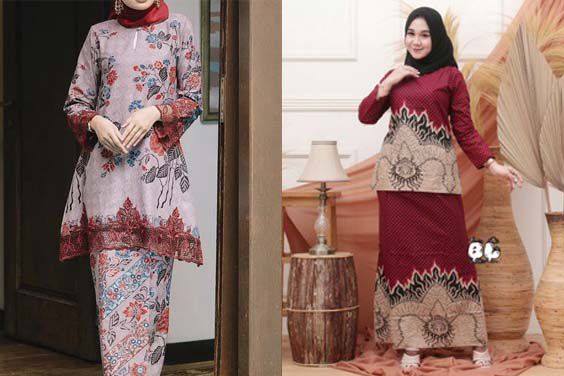 Baju Kurung Melayu Motif Batik