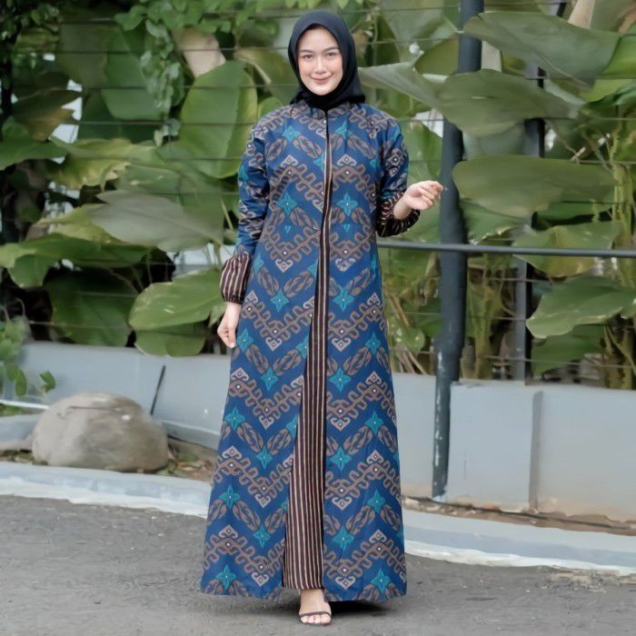 Baju Lebaran Wanita Usia 40 - Dress Batik Modern dengan Sentuhan Tradisional