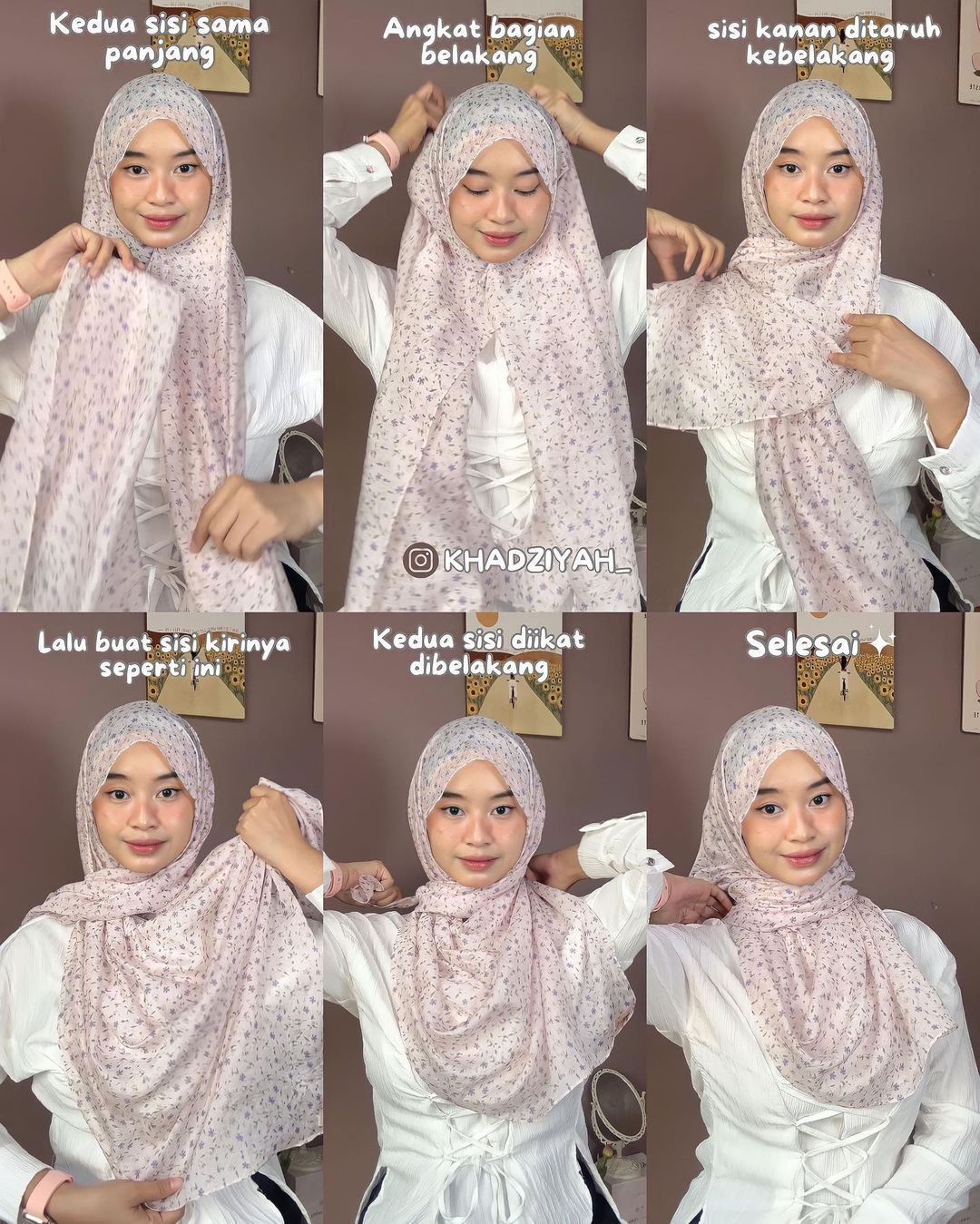 Gaya hijab variasi