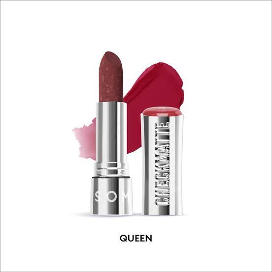 Rekomendasi Lipstik Merah Lokal - Somethinc Checkmatte Transferproof Lipstick - Queen