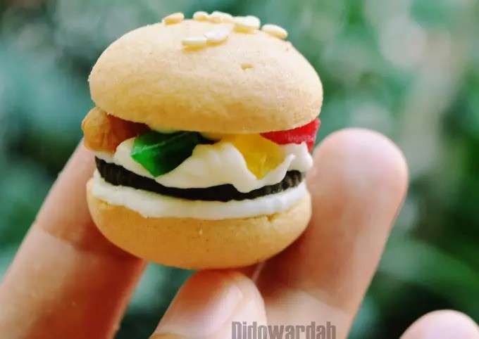 Resep Egg Drop Burger Cookies Tanpa Mixer Tanpa Oven