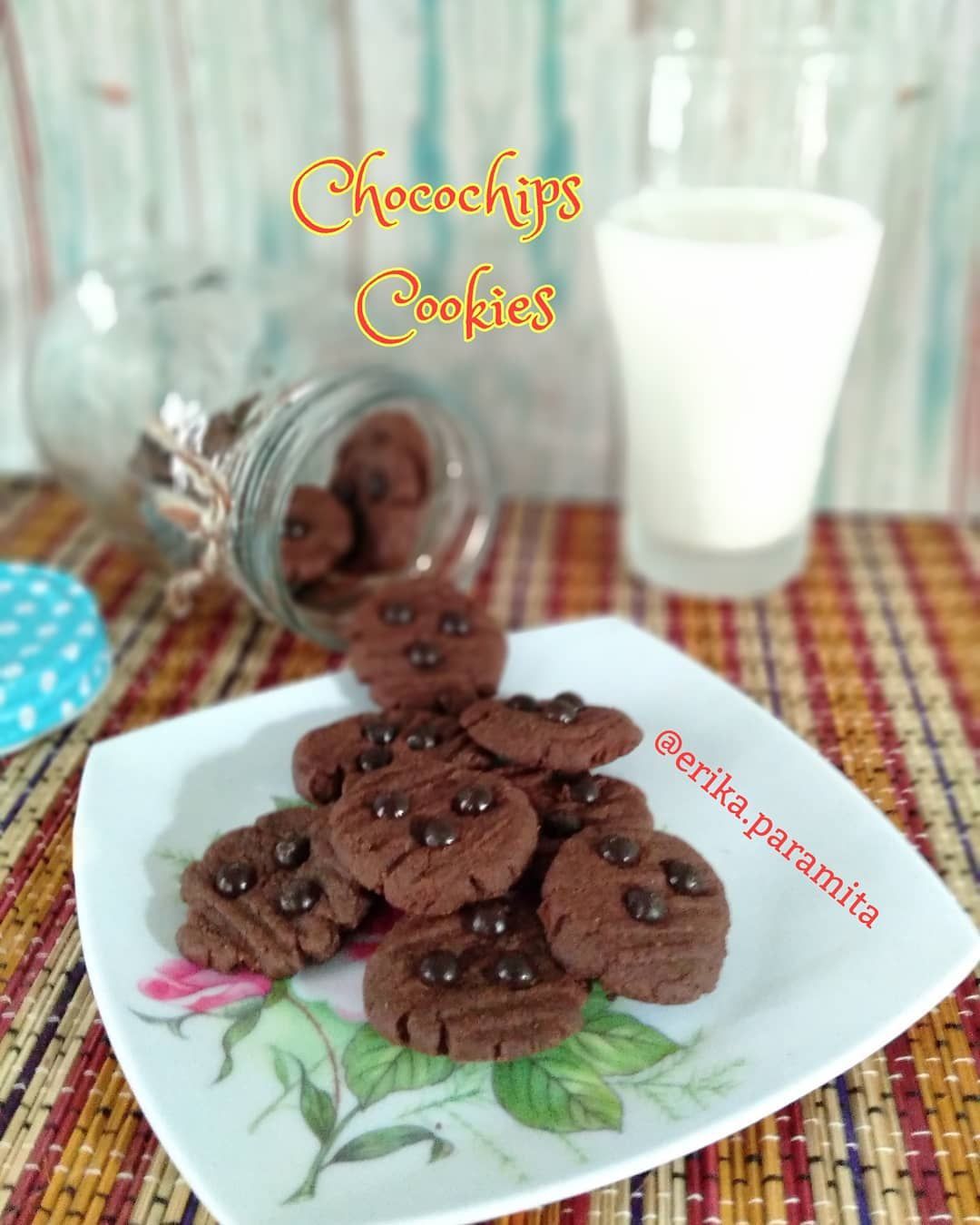 Resep Milo Chocochip Cookies Tanpa Telur dan Oven