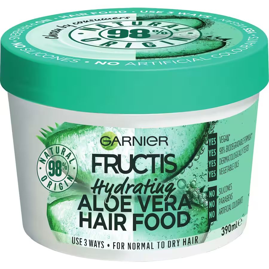 Rekomendasi Hair Mask untuk Rambut Kering - Garnier Hydrating Aloe Vera Hair Food