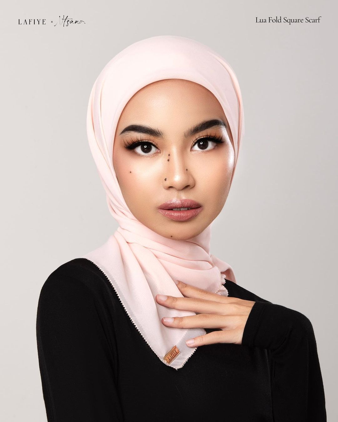 Warna Jilbab Lebaran Untuk Kulit Sawo Matang - Soft Pink
