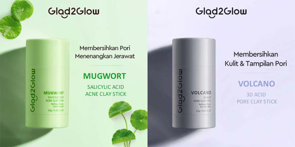Rekomendasi Clay Mask Stick -  Glad2Glow Clay Mask Stick