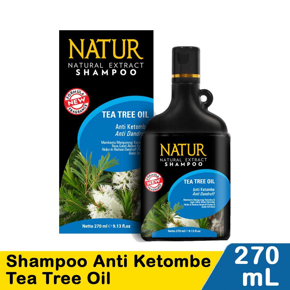 Shampoo Untuk Rambut Rontok Dan Ketombean - Natur Shampoo Tea Tree Oil