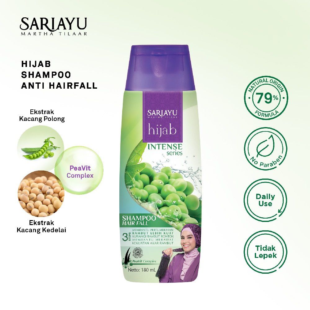 Shampoo Untuk Rambut Rontok Dan Ketombean - Sariayu Martha Tilaar Hijab Hair Fall Shampoo