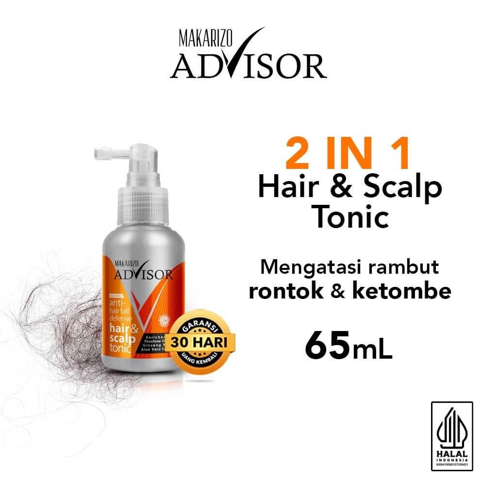 Rekomendasi Hair Tonic untuk Rambut Rontok - Makarizo Advisor Hair & Scalp Tonic