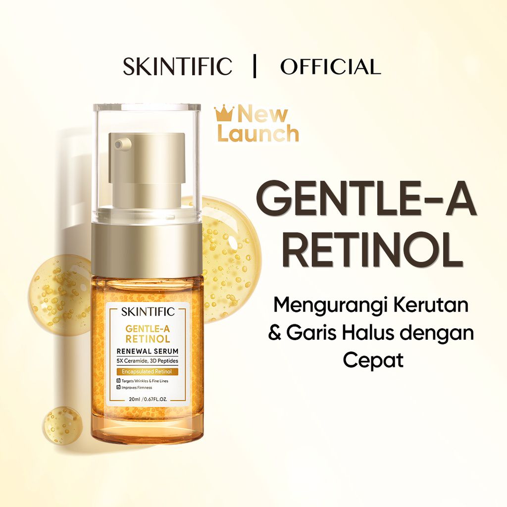 Produk Skintific Untuk Usia 40 Tahun Ke Atas - Skintific Gentle-A Retinol Renewal Serum