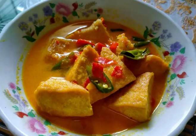 Resep Sayur Tahu Santan Merah