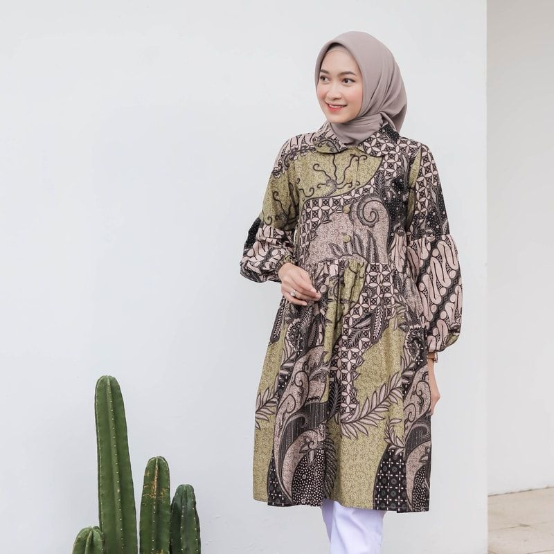 Dress Lebaran Remaja - Dress Tunic Batik