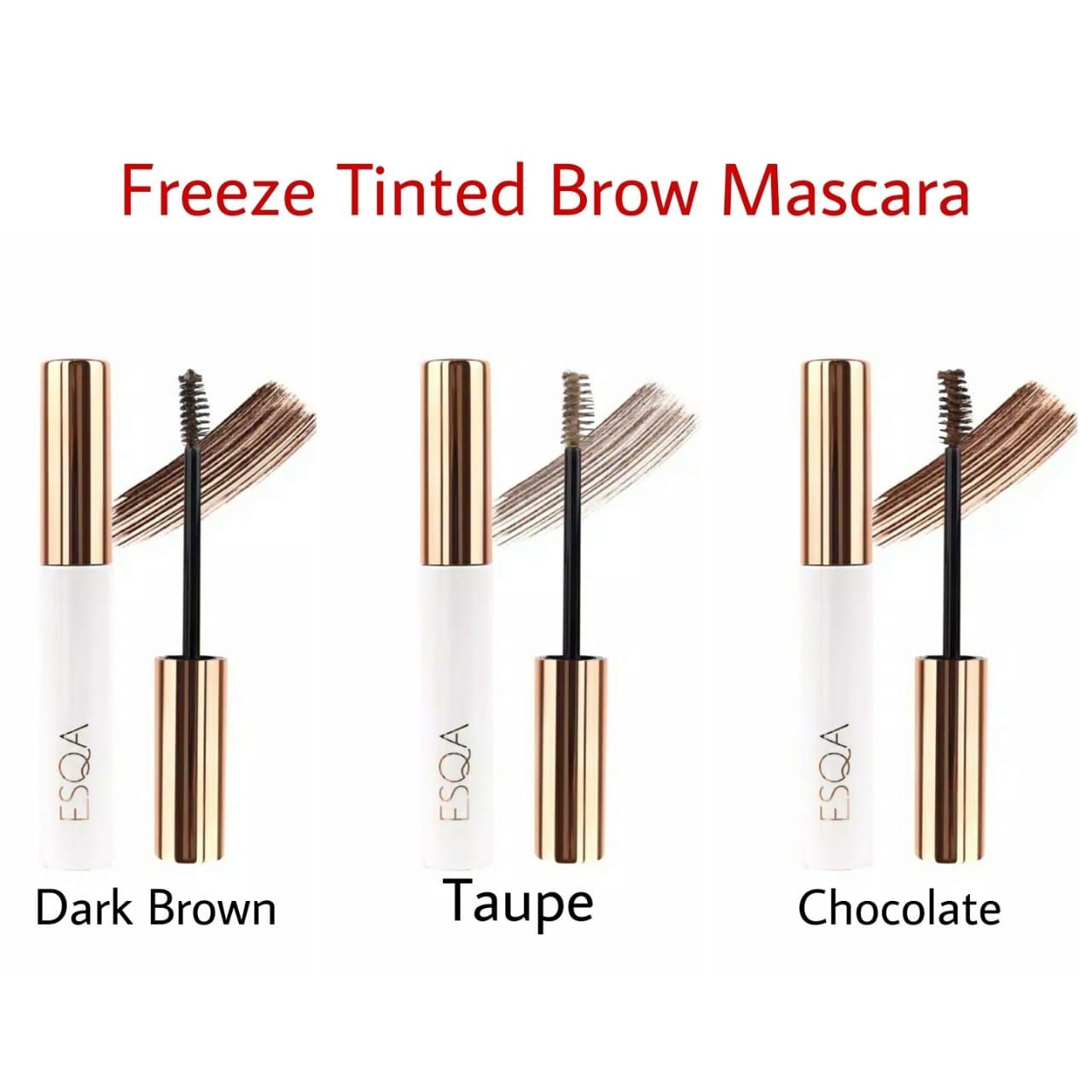 Rekomendasi Browcara Merek Lokal - ESQA Freeze Tint Brow Mascara