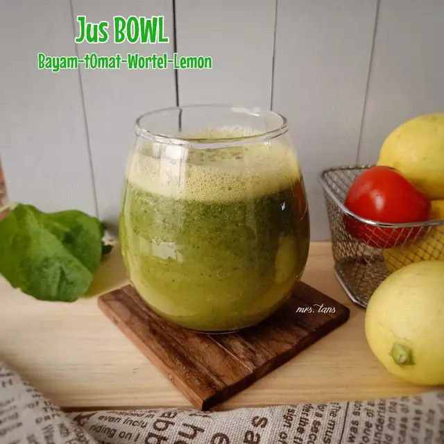 Cara Membuat Jus Bayam Tomat Wortel Lemon (BOWL)