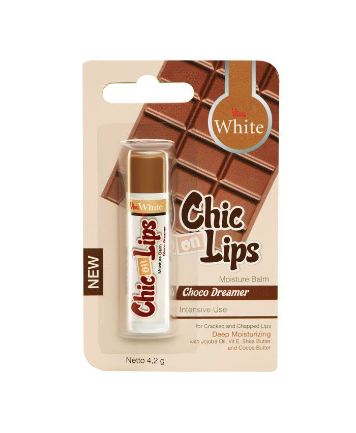 Rekomendasi Lip Balm SPF - Viva White Moisture Balm Chic On Lips