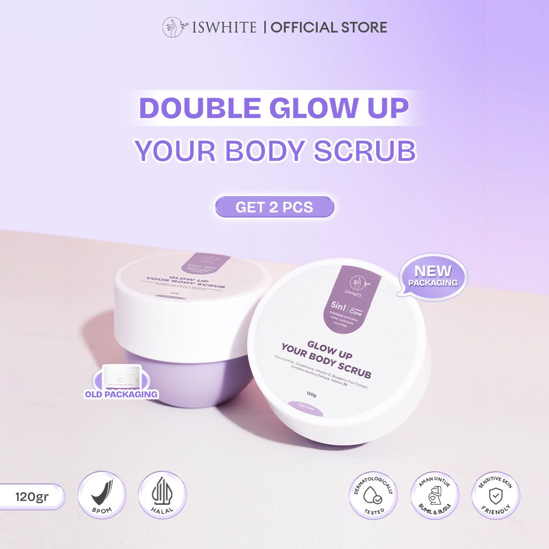 Rekomendasi Body Scrub Untuk Mencerahkan - ISWHITE Glow Up Your Body Scrub