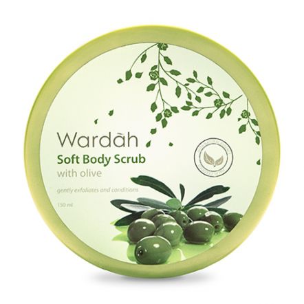 Rekomendasi Body Scrub Untuk Mencerahkan - Wardah Soft Body Scrub with Olive