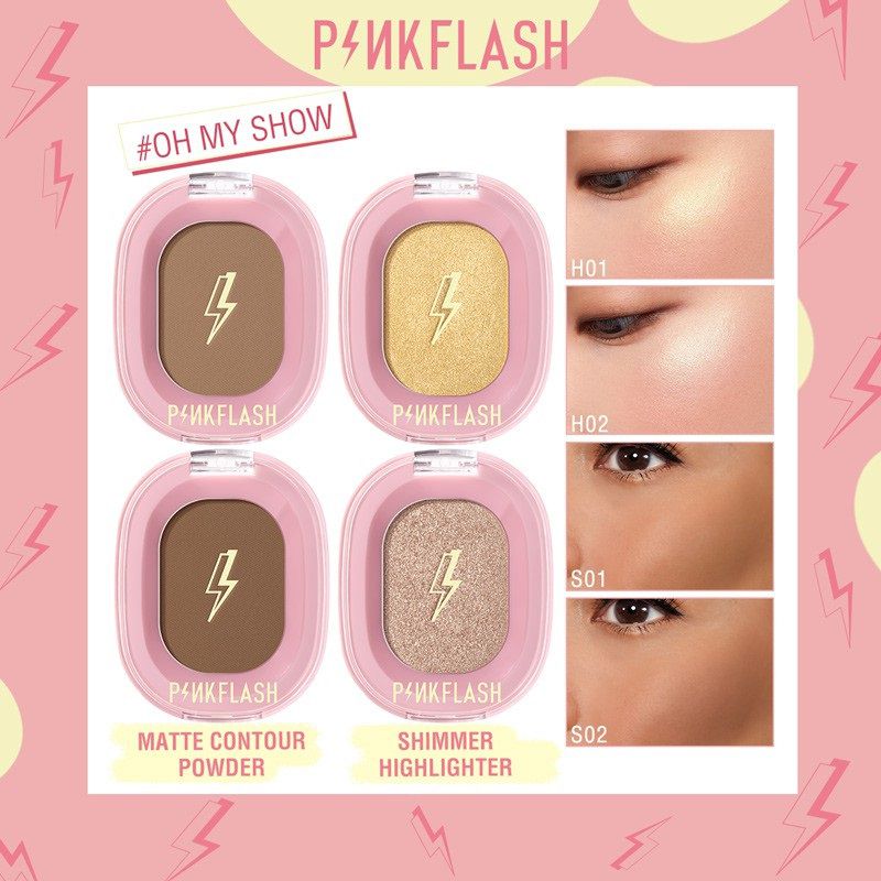 Rekomendasi Highlighter Affordable - Pinkflash Shimmer Highlighter