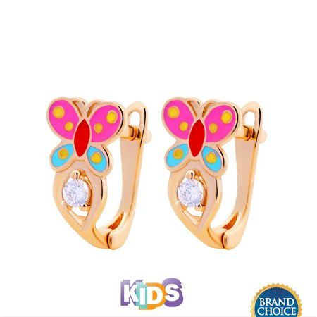 Rekomendasi Anting Bayi - Semar Nusantara Anting Emas Baby Colour Butterfly