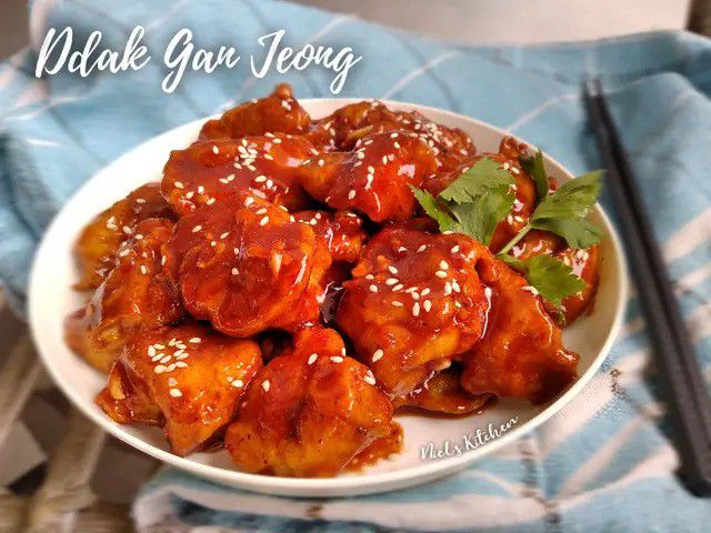 Resep Ayam Bumbu Ddak Gan Jeong