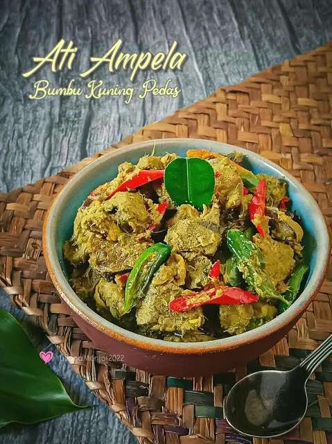 Resep Ati Ampela Bumbu Kuning