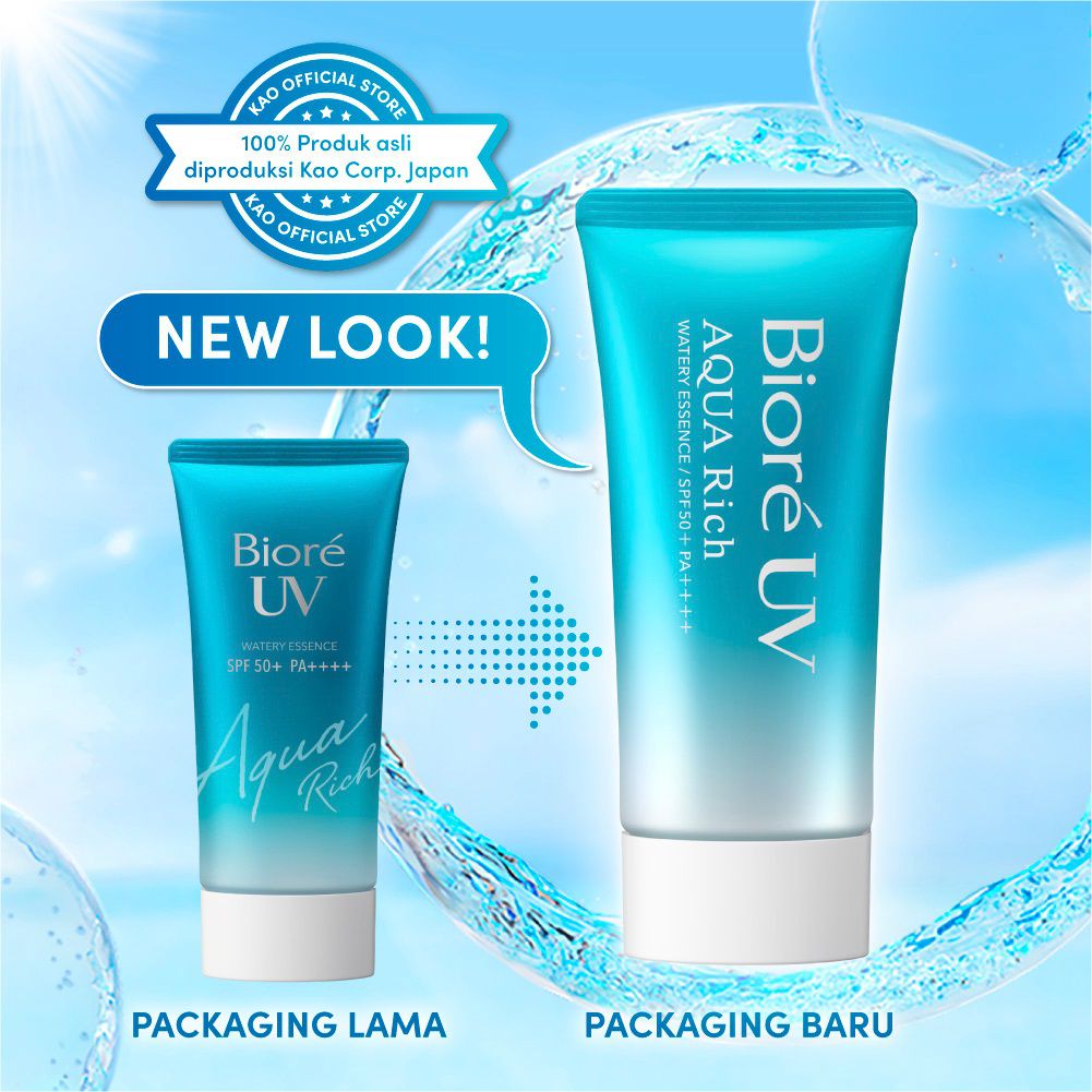 Skincare Jepang - Kao Biore UV Aqua Rich Watery Essence