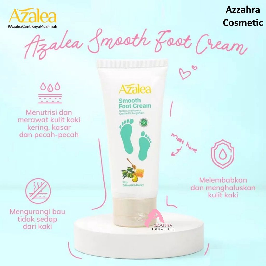 Foot Cream Untuk Tumit Kering Dan Pecah-Pecah - Azalea Smooth Foot Cream