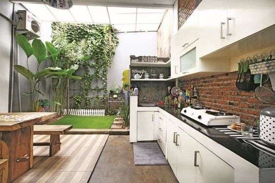 Dapur Semi Outdoor Minimalis