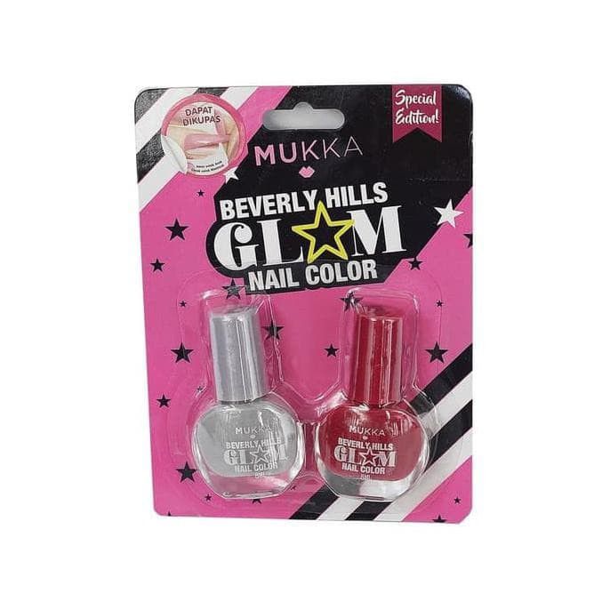 Rekomendasi Kutek Peel-off - Mukka Beverly Hills Glam Nail Color