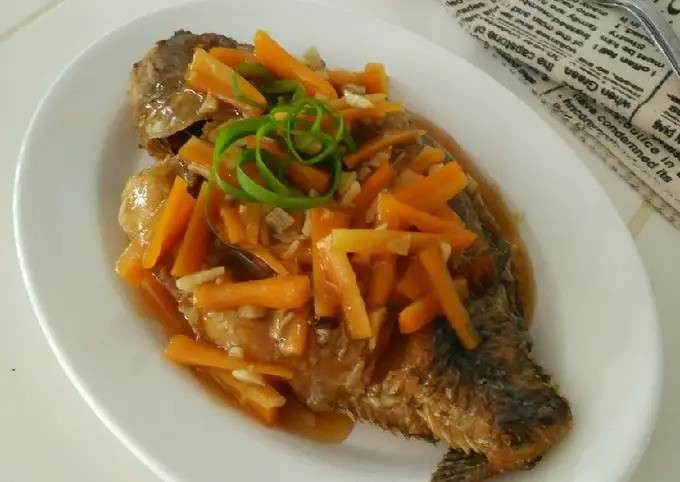 Resep Ikan Nila Goreng Saus Tiram