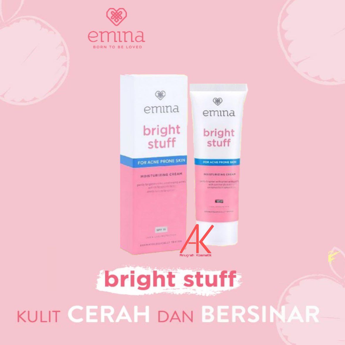 Produk Emina Untuk Usia 12 Tahun - Bright Stuff for Acne Skin Moisturizing Cream