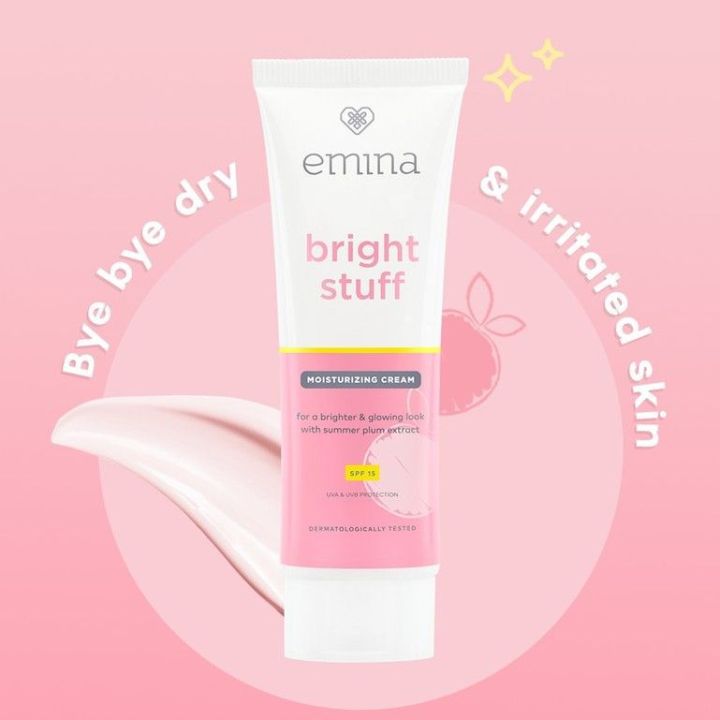 Produk Emina Untuk Usia 12 Tahun - Bright Stuff Moisturizing Cream