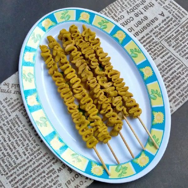 Resep Sate Usus Bumbu Kuning