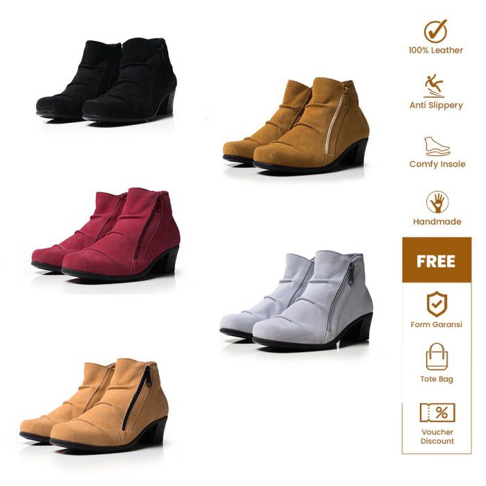 Rekomendasi Sepatu Boots Wanita Brand Lokal - Misty Heels dari UMGHY