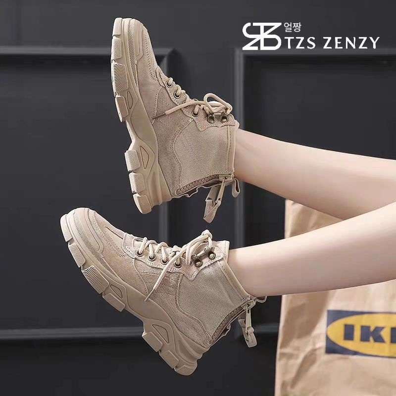 Rekomendasi Sepatu Boots Wanita Brand Lokal - Timo Boots dari TZS Zenzy