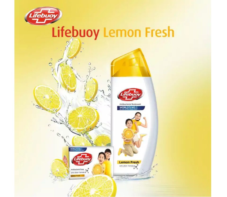 Sabun Mandi Dengan Wangi Tahan Lama - Lifebuoy Antibacterial Body Wash Lemon Fresh