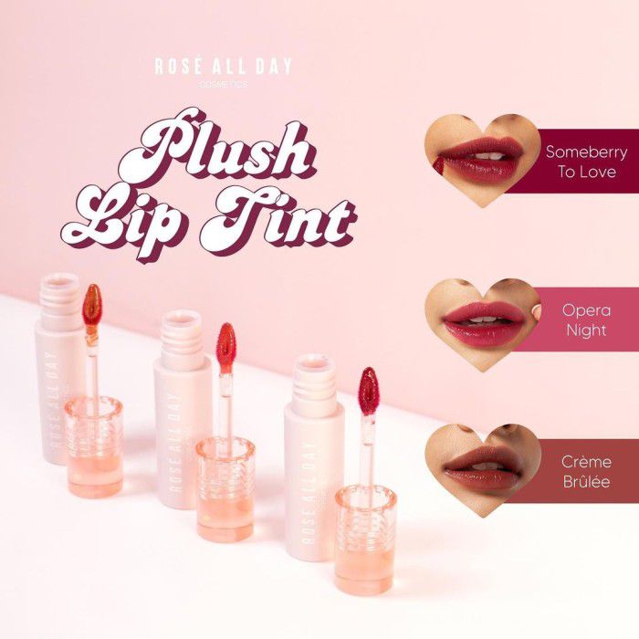 Rekomendasi Liptint Lokal - Rose All Day Plush Lip Tint