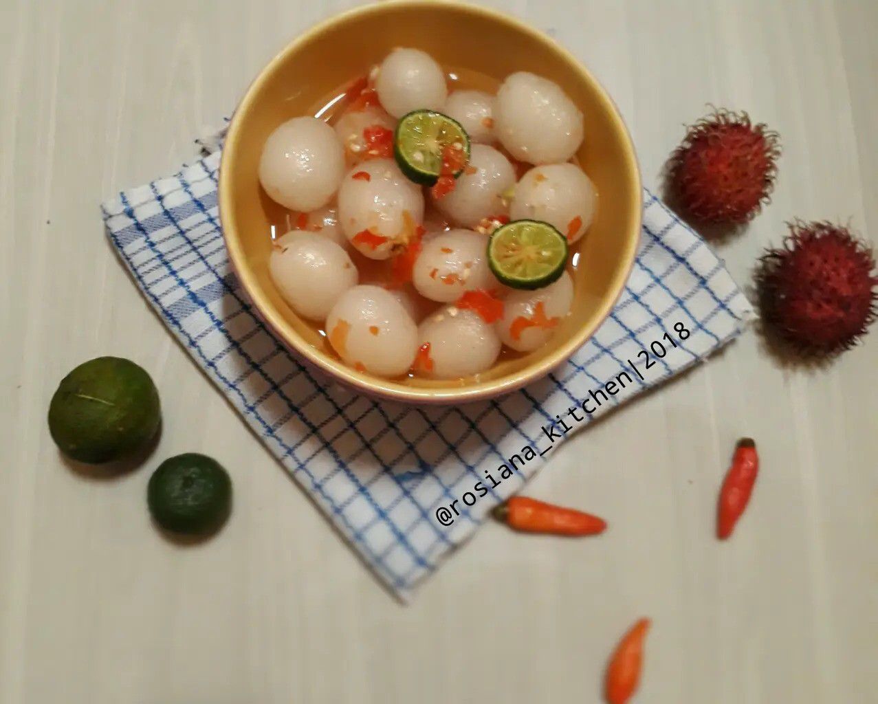 Resep Asinan Rambutan Pedas Manis Asam