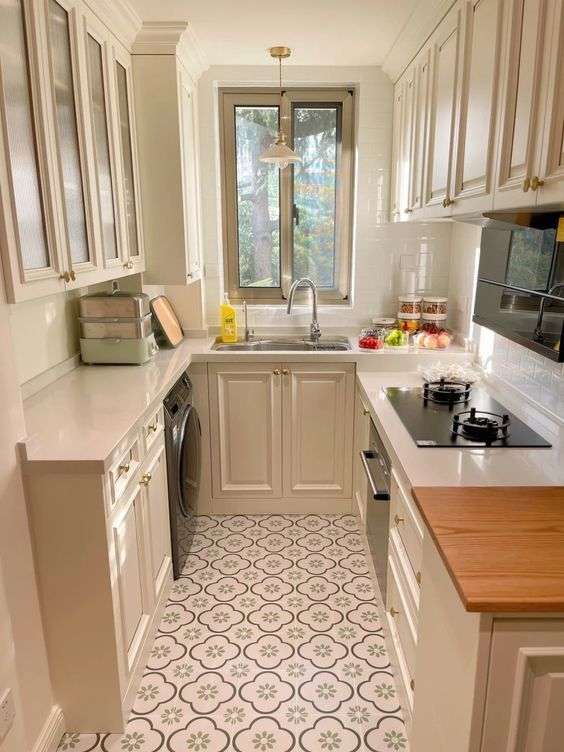 Desain Dapur Kecil Bentuk U