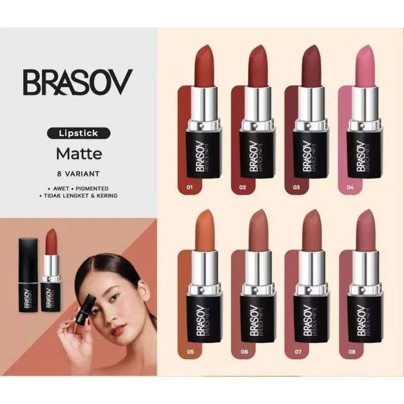 Lipstik Di Bawah Rp20 Ribu - Brasov Lipstick Matte