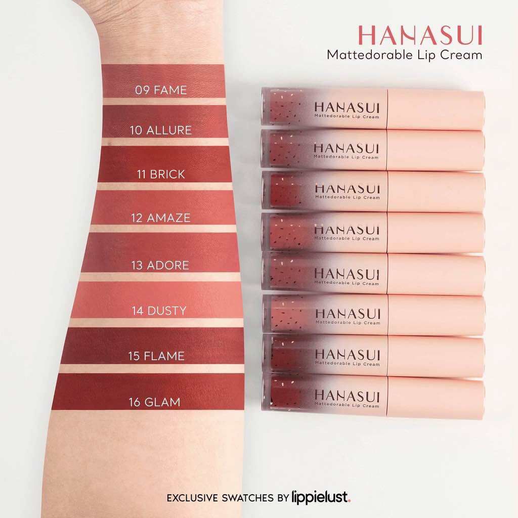 Lipstik Di Bawah Rp20 Ribu - Hanasui Mattedorable Lip Cream