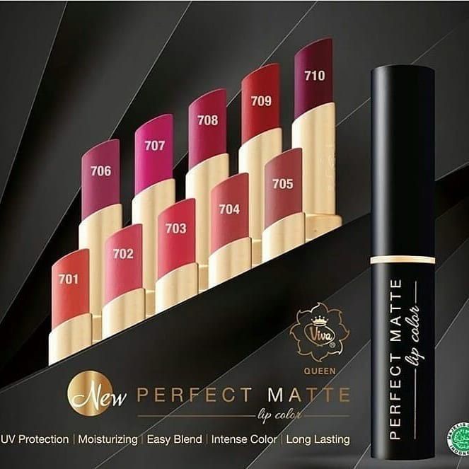 Lipstik Di Bawah Rp20 Ribu - Viva Perfect Shine Lip Color