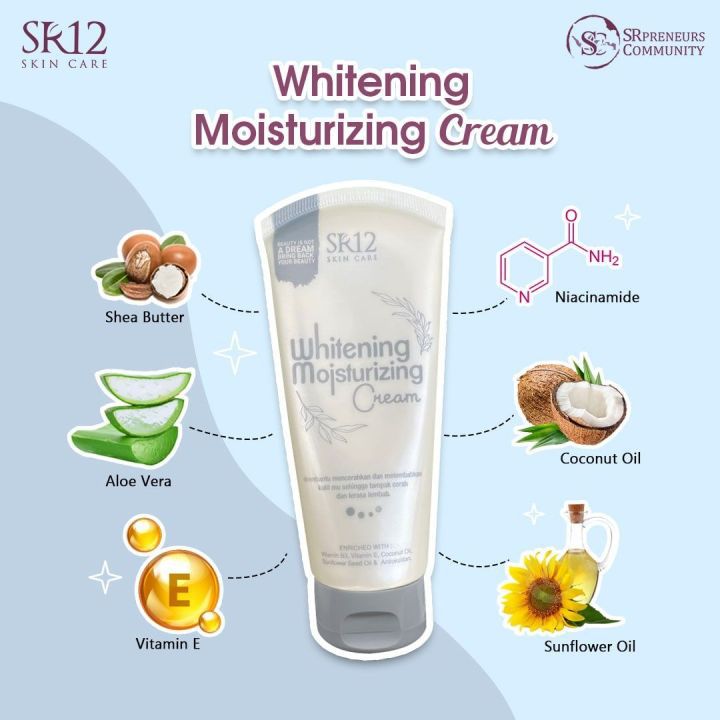 SR12 Skincare - Whitening Moisturizing Cream