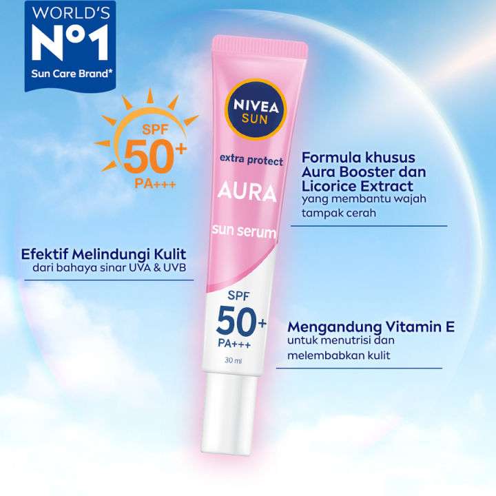 Skincare Untuk Anak 12 Tahun - Nivea Sun Protect & White Serum Instant Aura SPF 50