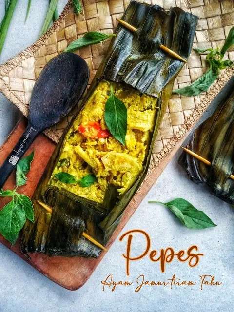 Resep Pepes Ayam Jamur Tiram Tahu