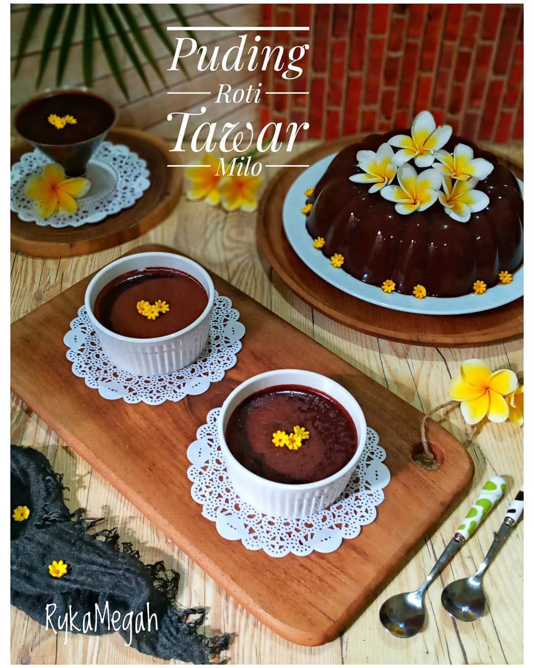 Resep Puding Roti Tawar Coklat