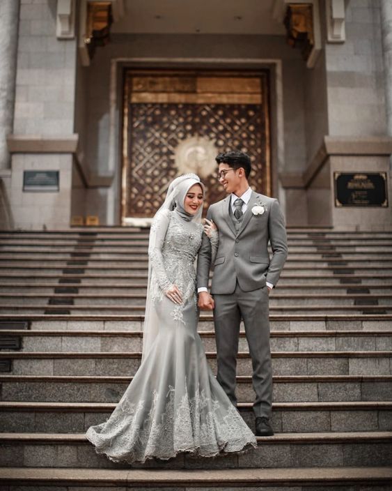 Gaun Pengantin Hijab - Mermaid