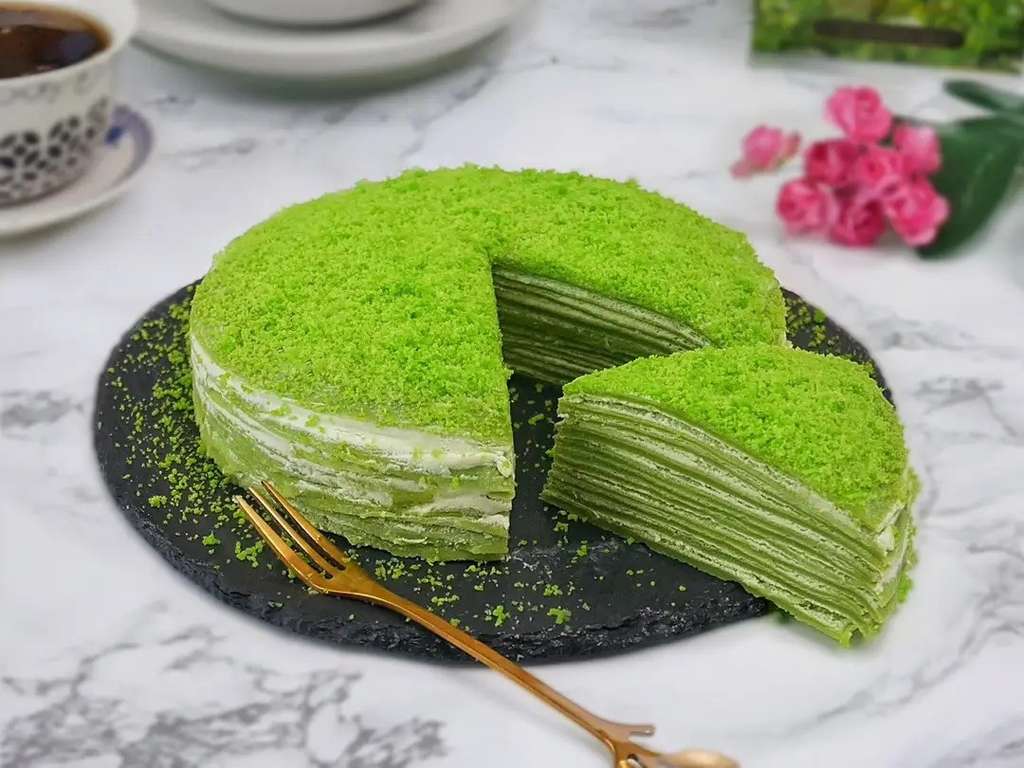 Resep Mille Crepes Matcha