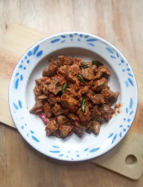 Resep Ati Ampela Pedas