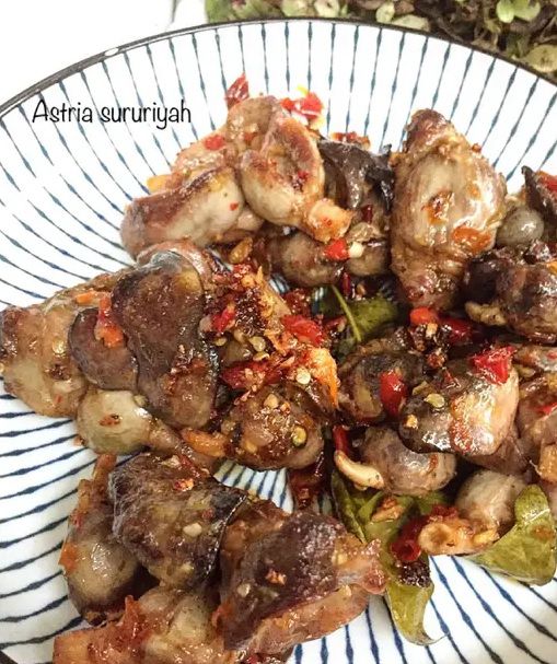 Resep Ati Ampela Pedas